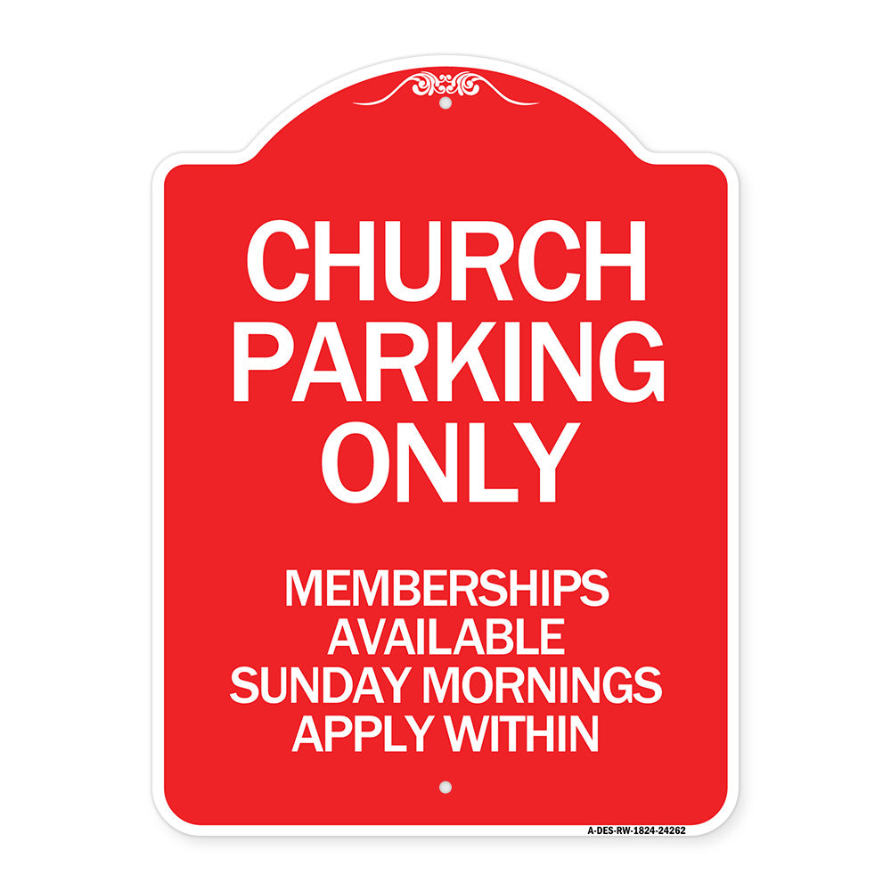 Church Parking Only Memberships Available Sunday Mornings Apply Within
