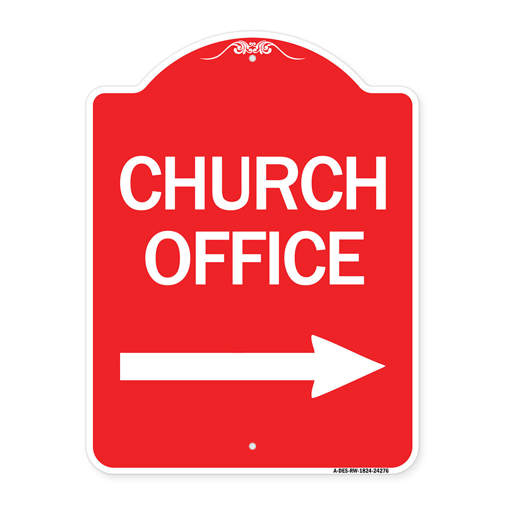 Church Office (With Right Arrow)