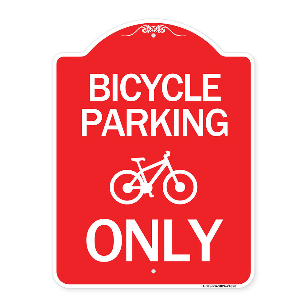Bicycle Parking Only (With Graphic)