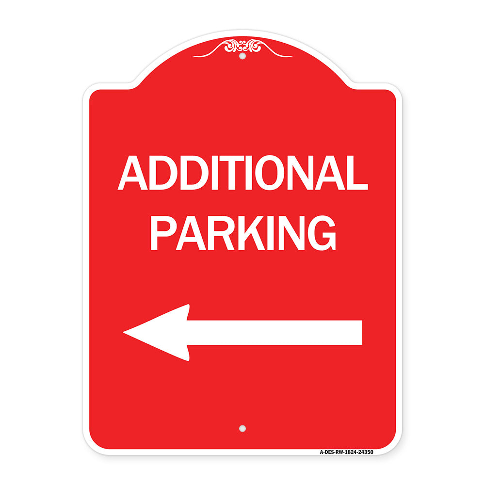 Additional Parking Sign (Left Arrow)
