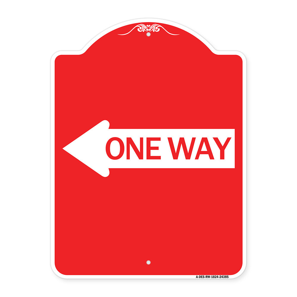 One Way (With Left Arrow)