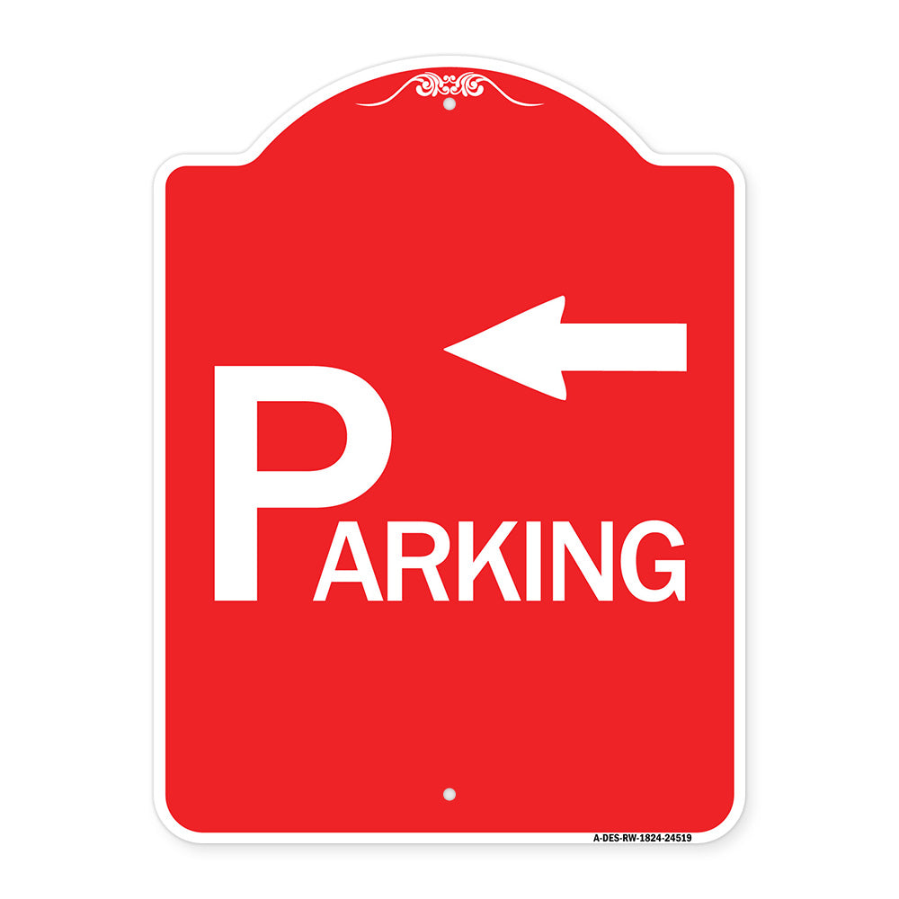 Parking with Arrow Pointing Left