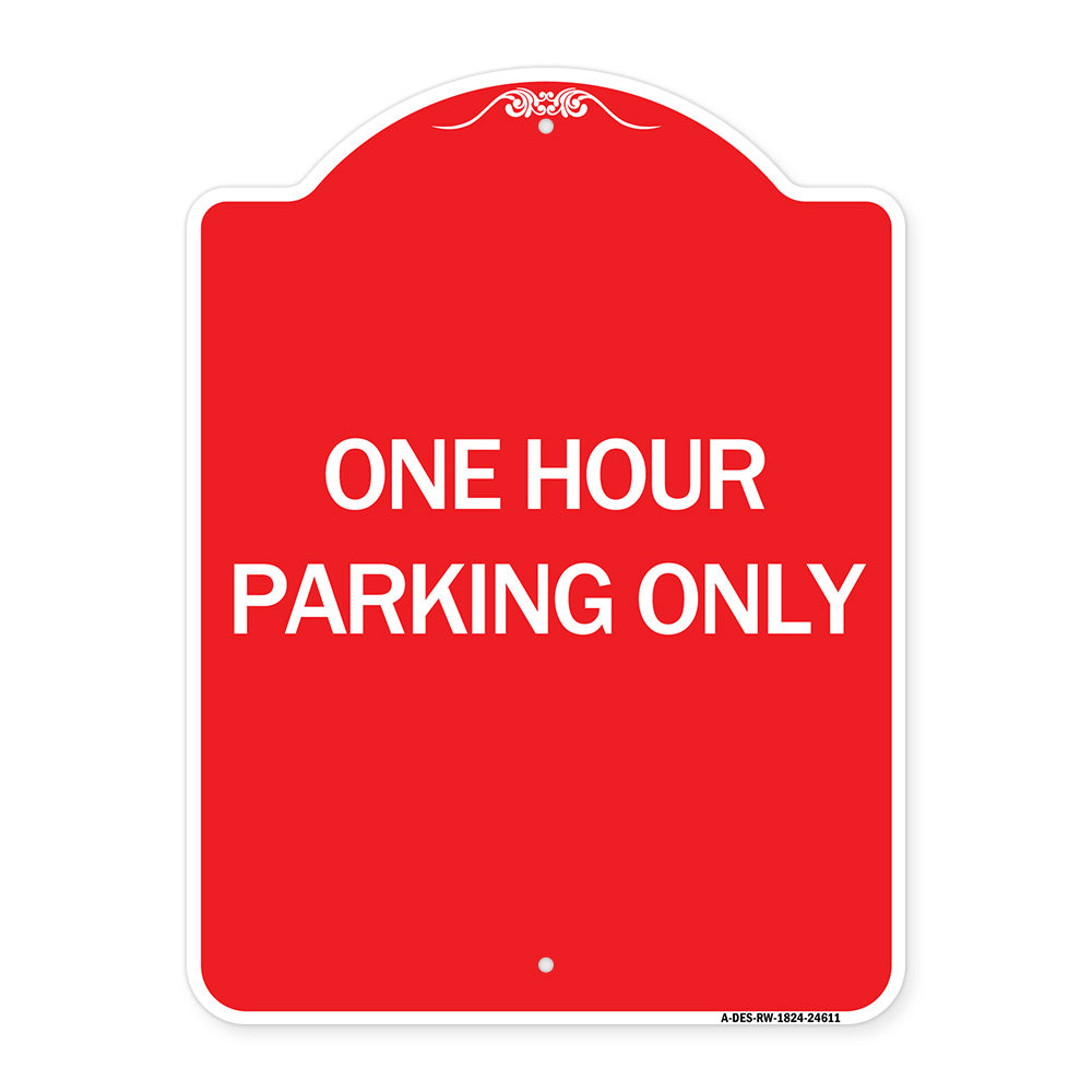 One Hour Parking Only