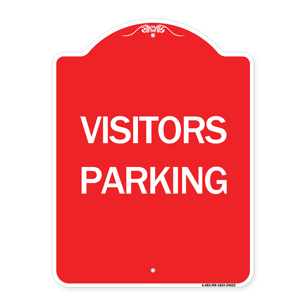 Parking Lot Sign Visitors Parking
