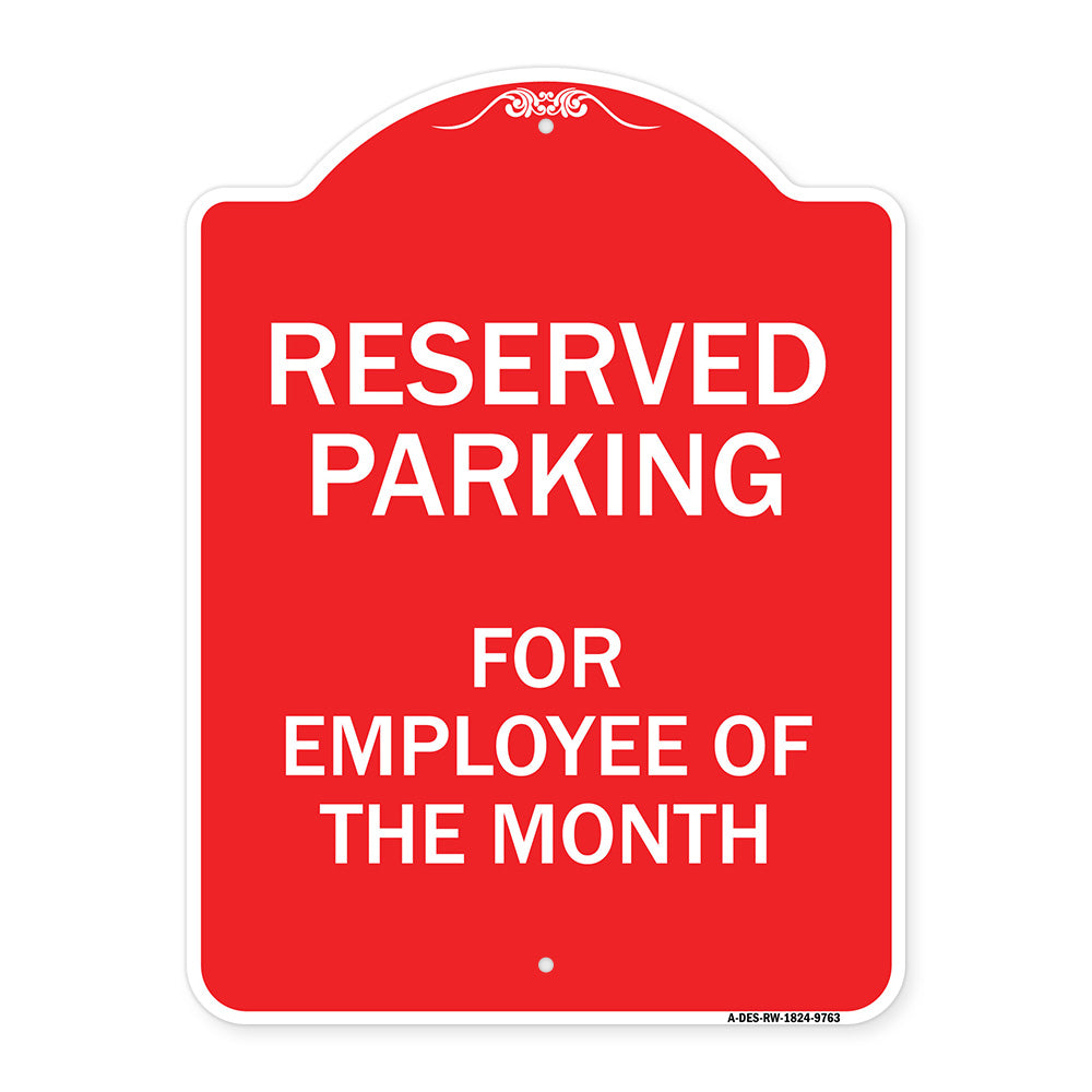 Reserved Parking For Employee Of The Month