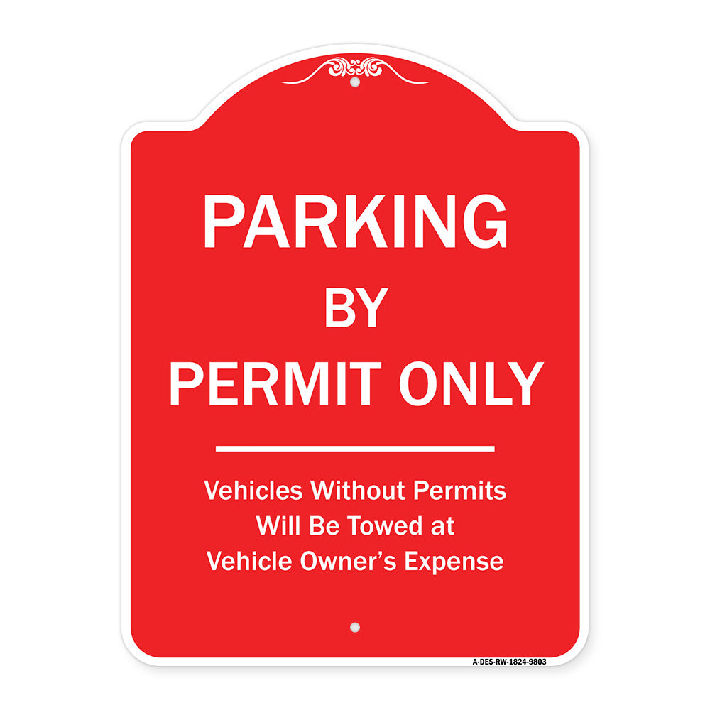 Parking By Permit Only Vehicles Without Permits Towed At Vehicle Owner's Expense