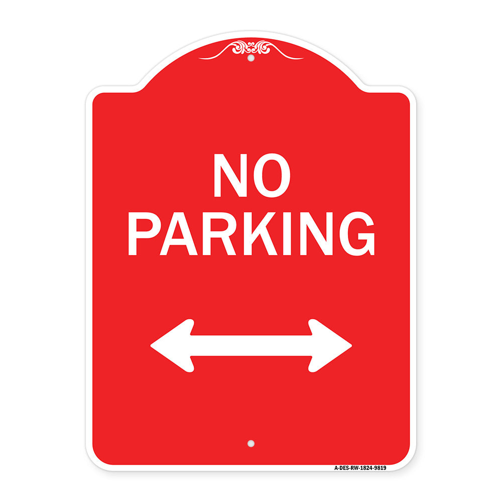 No Parking With Bidirectional Arrow