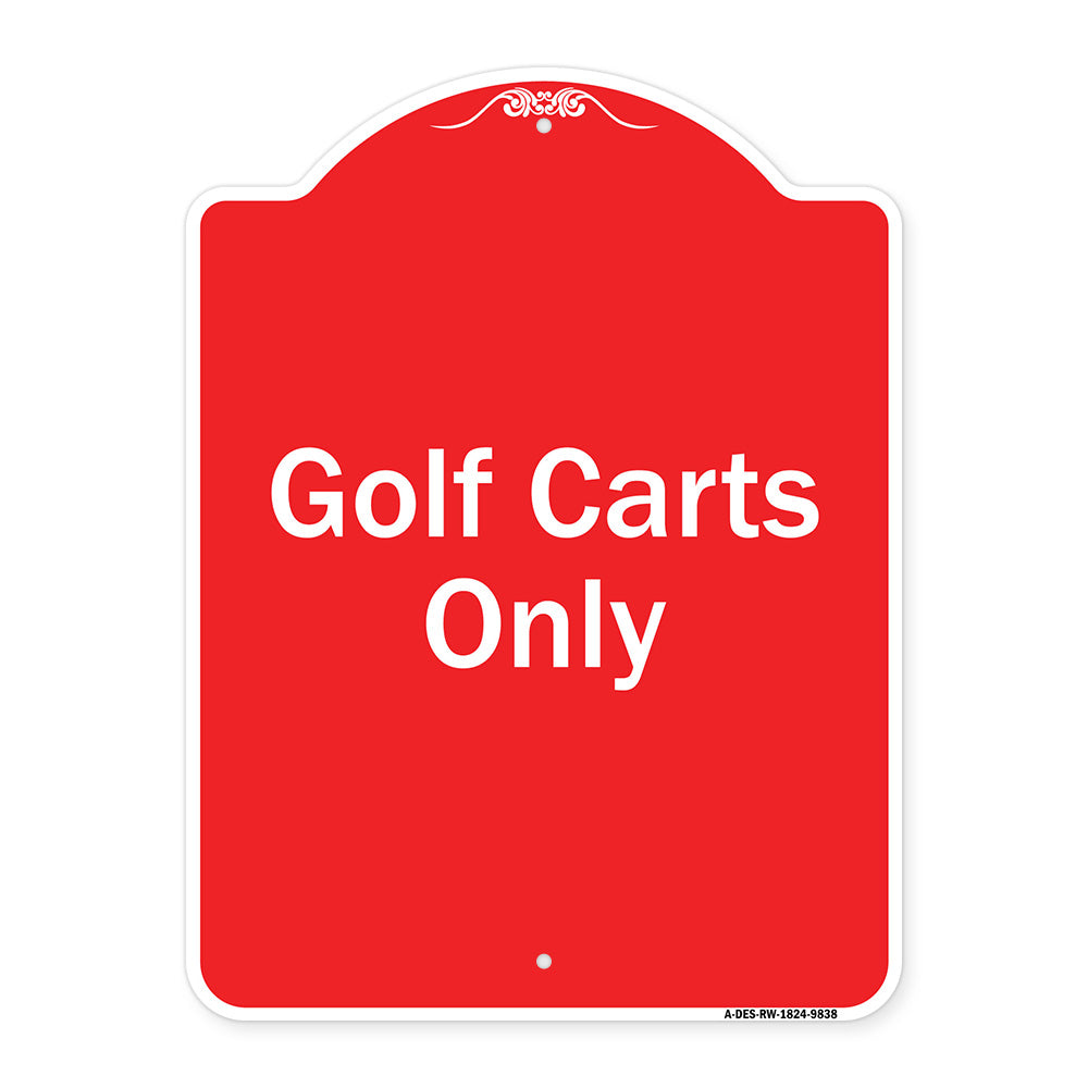 Golf Carts Only