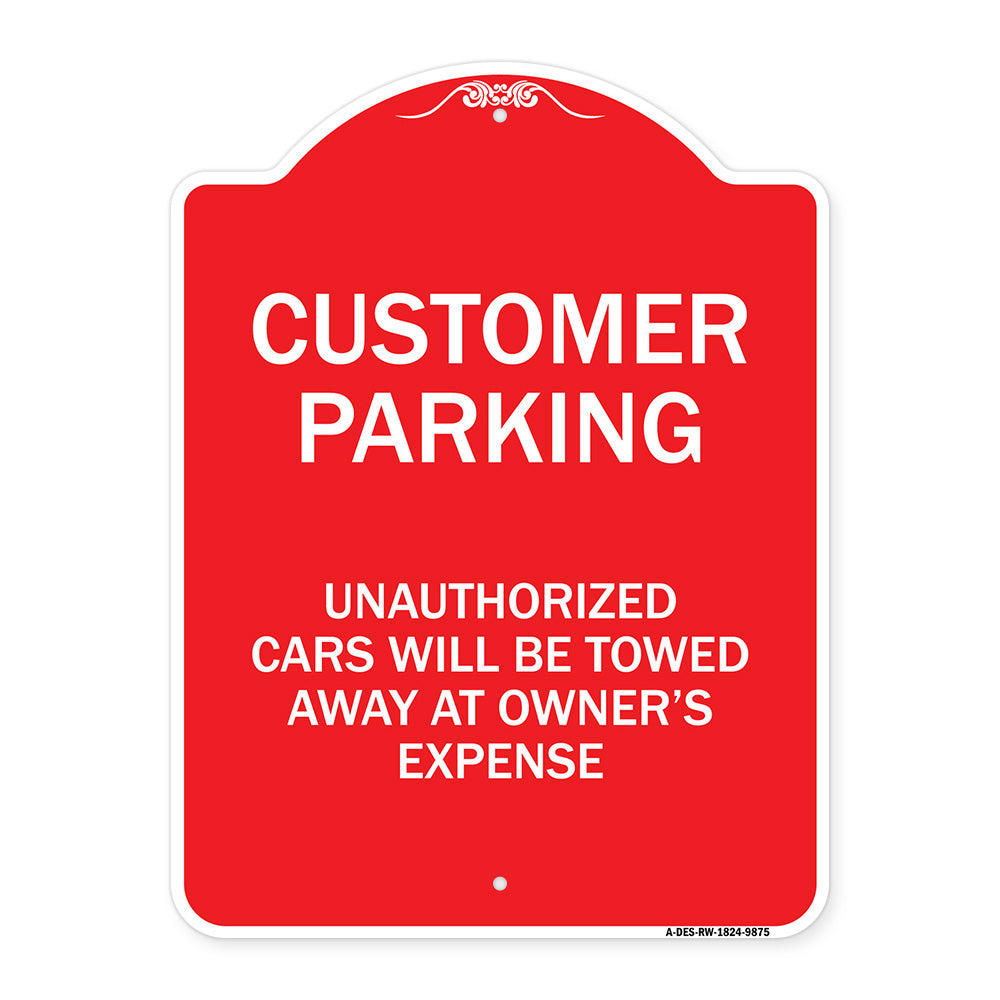 Unauthorized Cars Will Be Towed Away At Owner's Expense