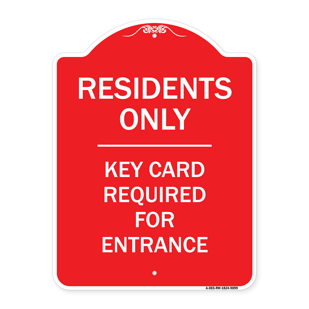 Residence-only-key Card