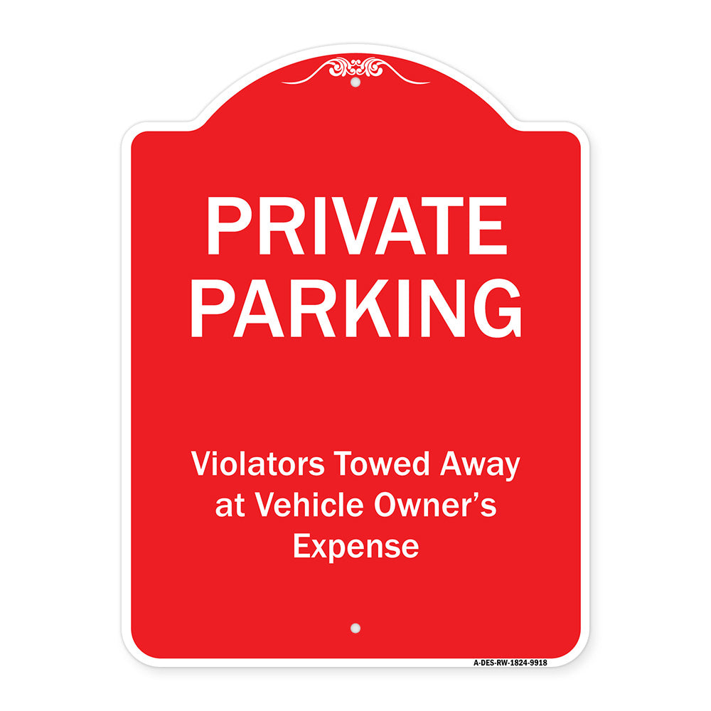 Private Parking, Violators Towed Away