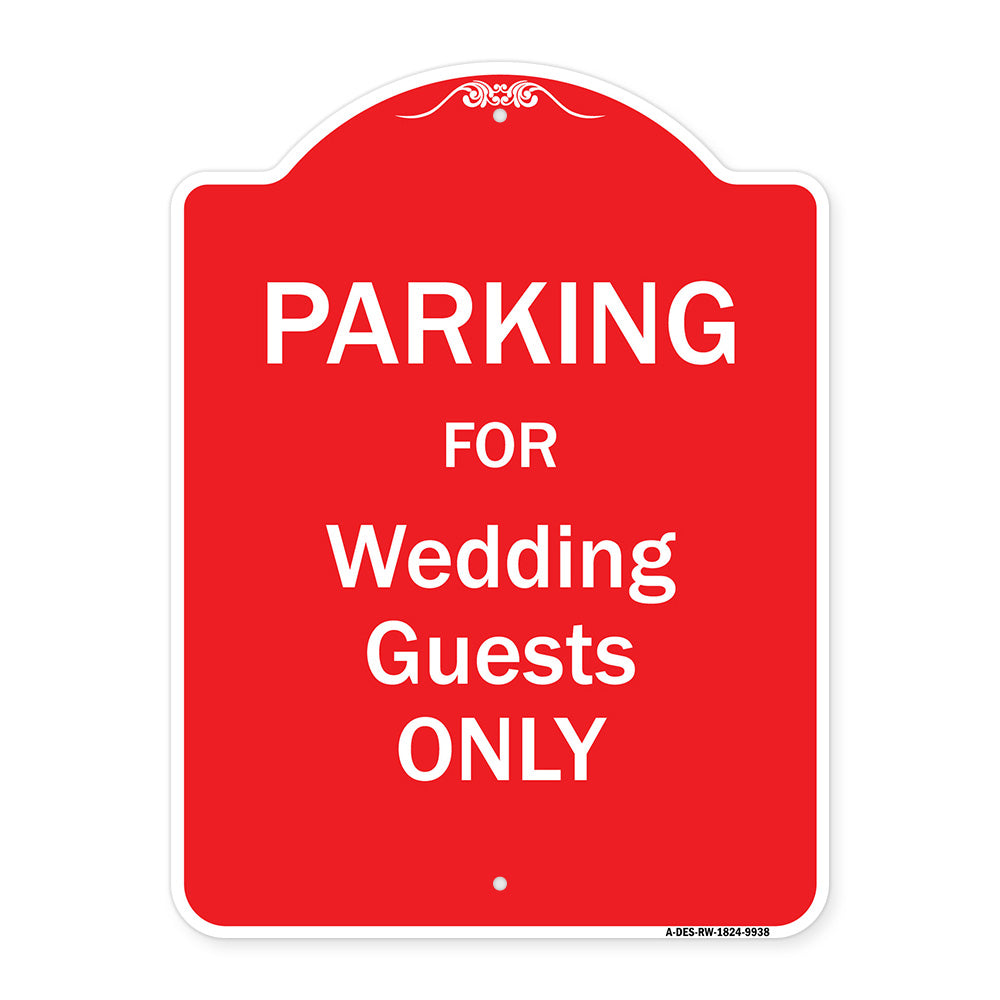 Parking For Wedding Guests Only