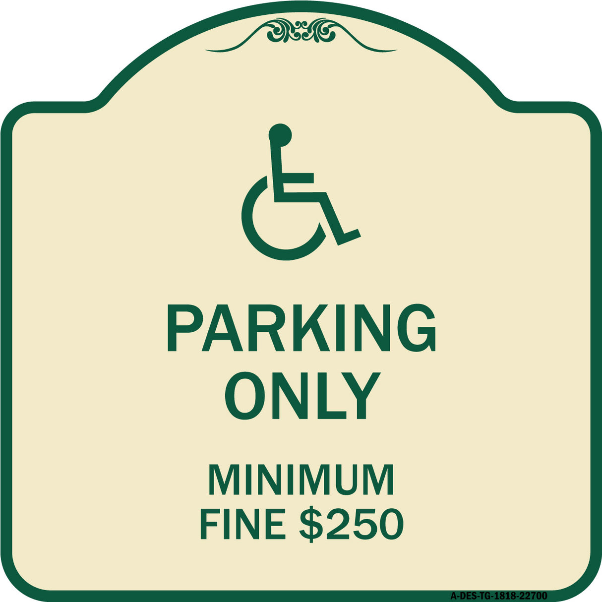 With Modified Isa Icon Parking Only Minimum Fine $250
