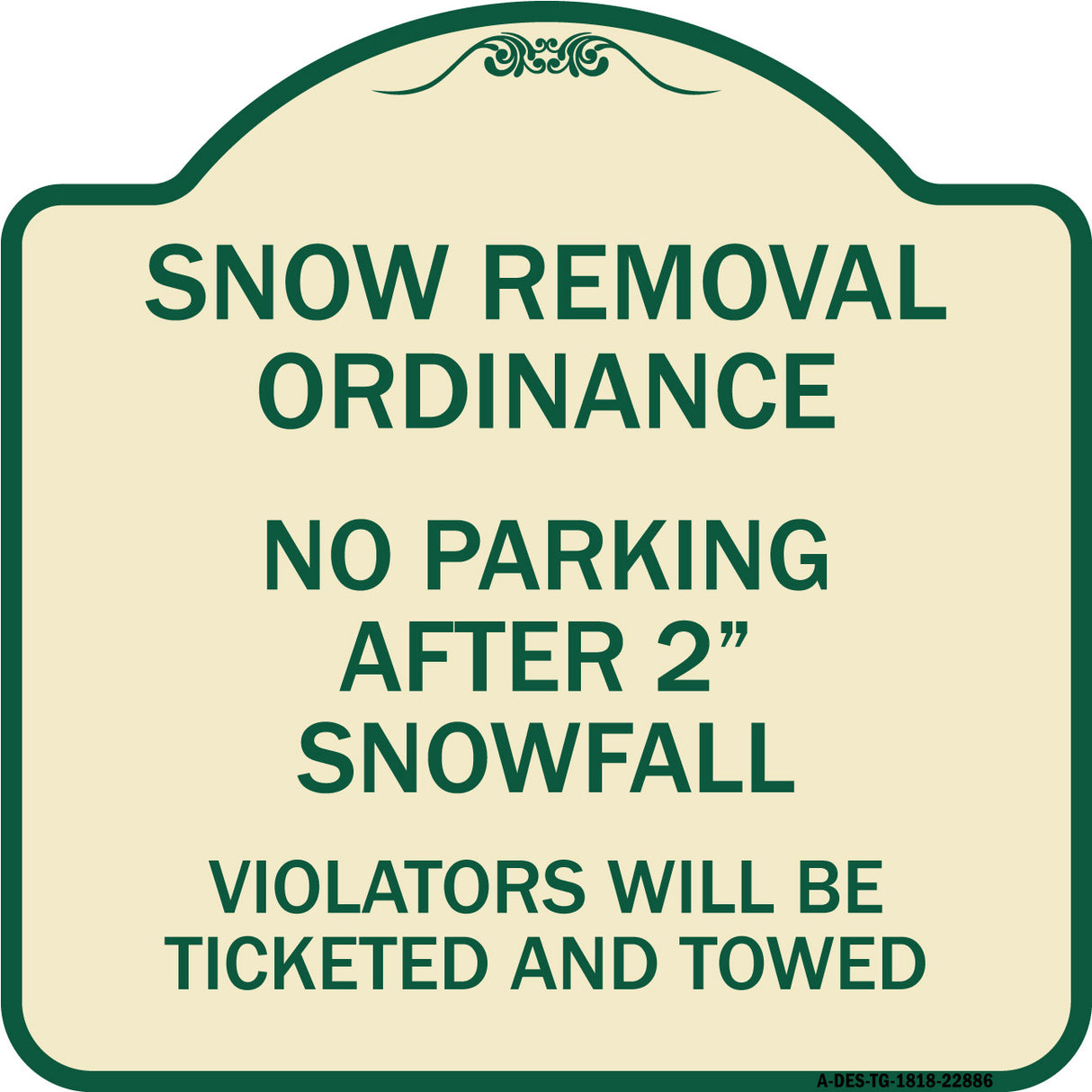 Snow Removal Ordinance - No Parking After 2 Snowfall
