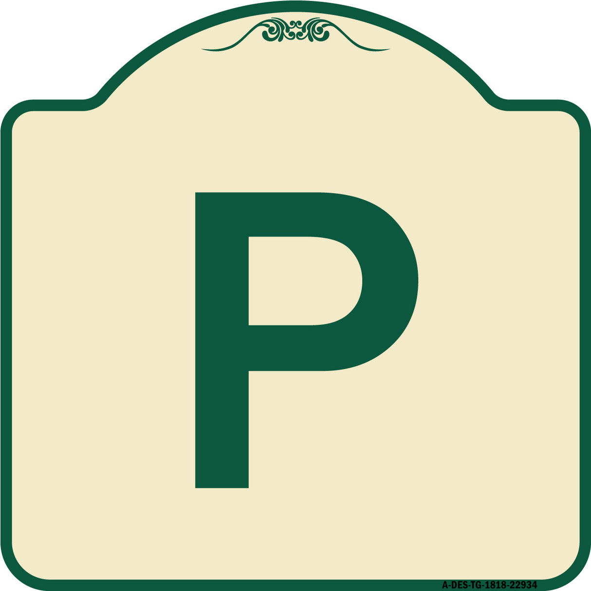 Sign with Letter P