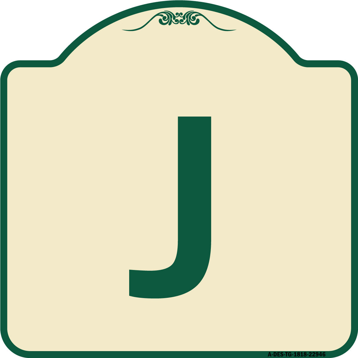Sign with Letter J