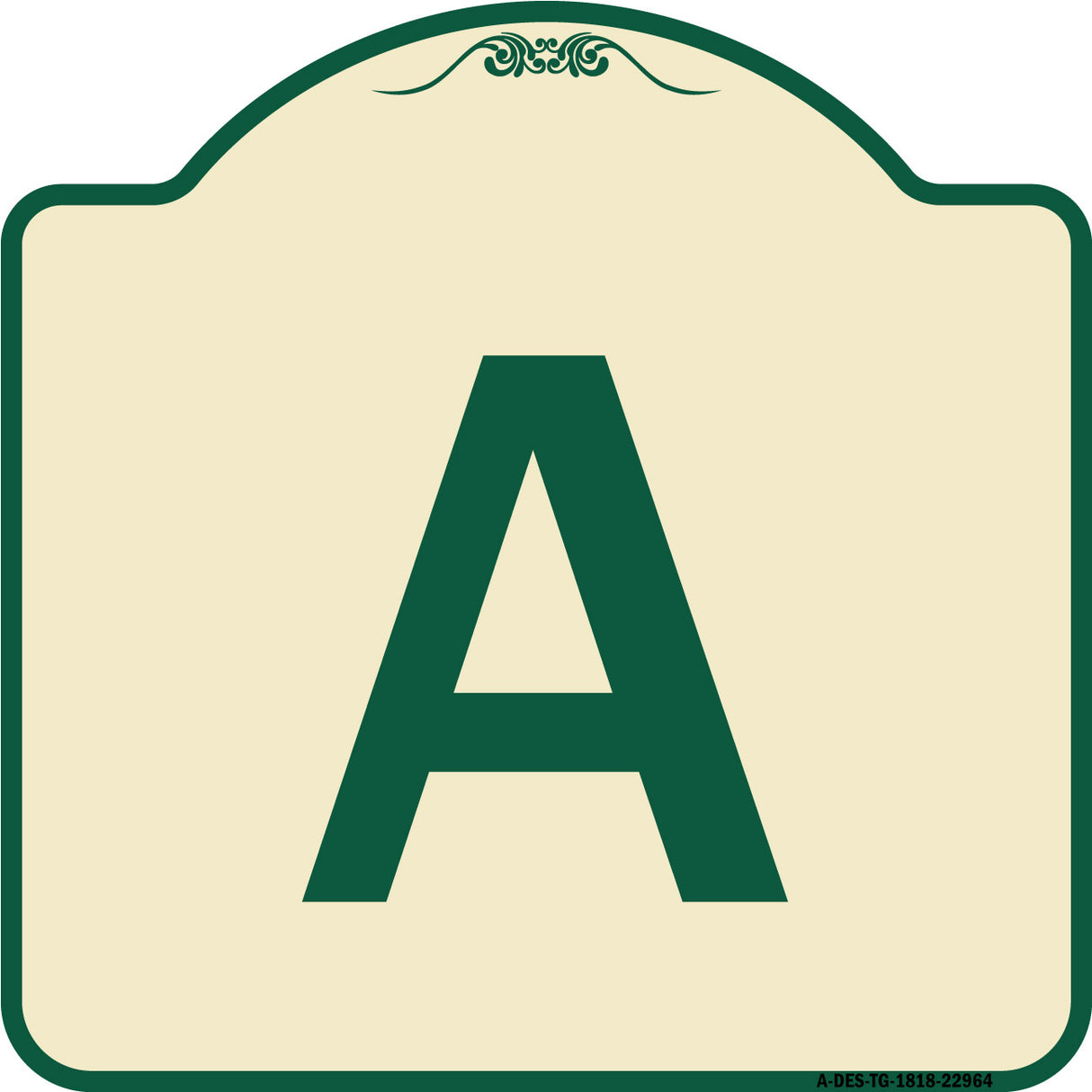 Sign with Letter A