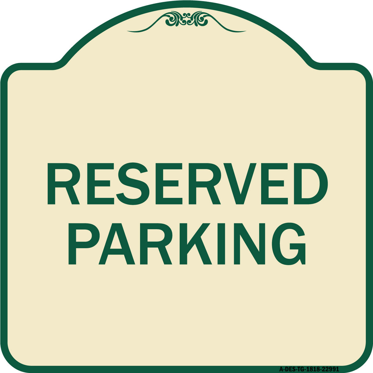 Reserved Parking Bright Yellow