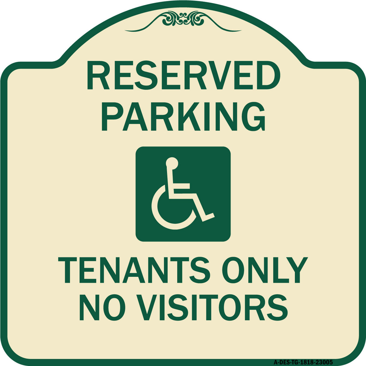 Reserved Parking Tenants Only No Visitors (With Graphic)