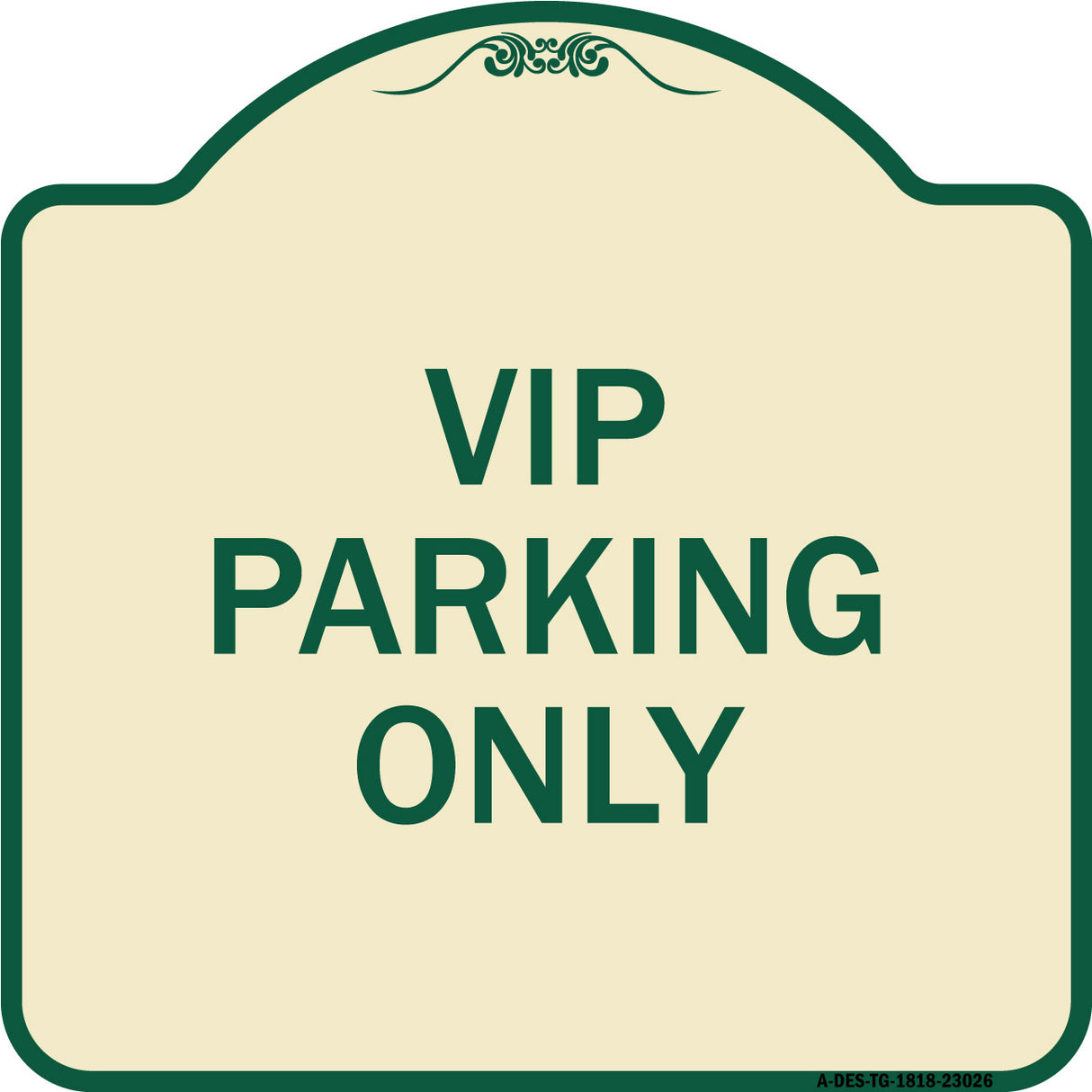 Reserved Parking Sign VIP Parking Only