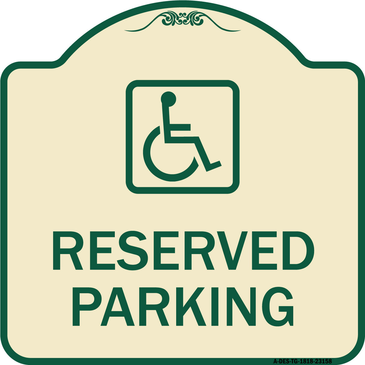 Reserved Parking (Handicapped Symbol) (Blue)