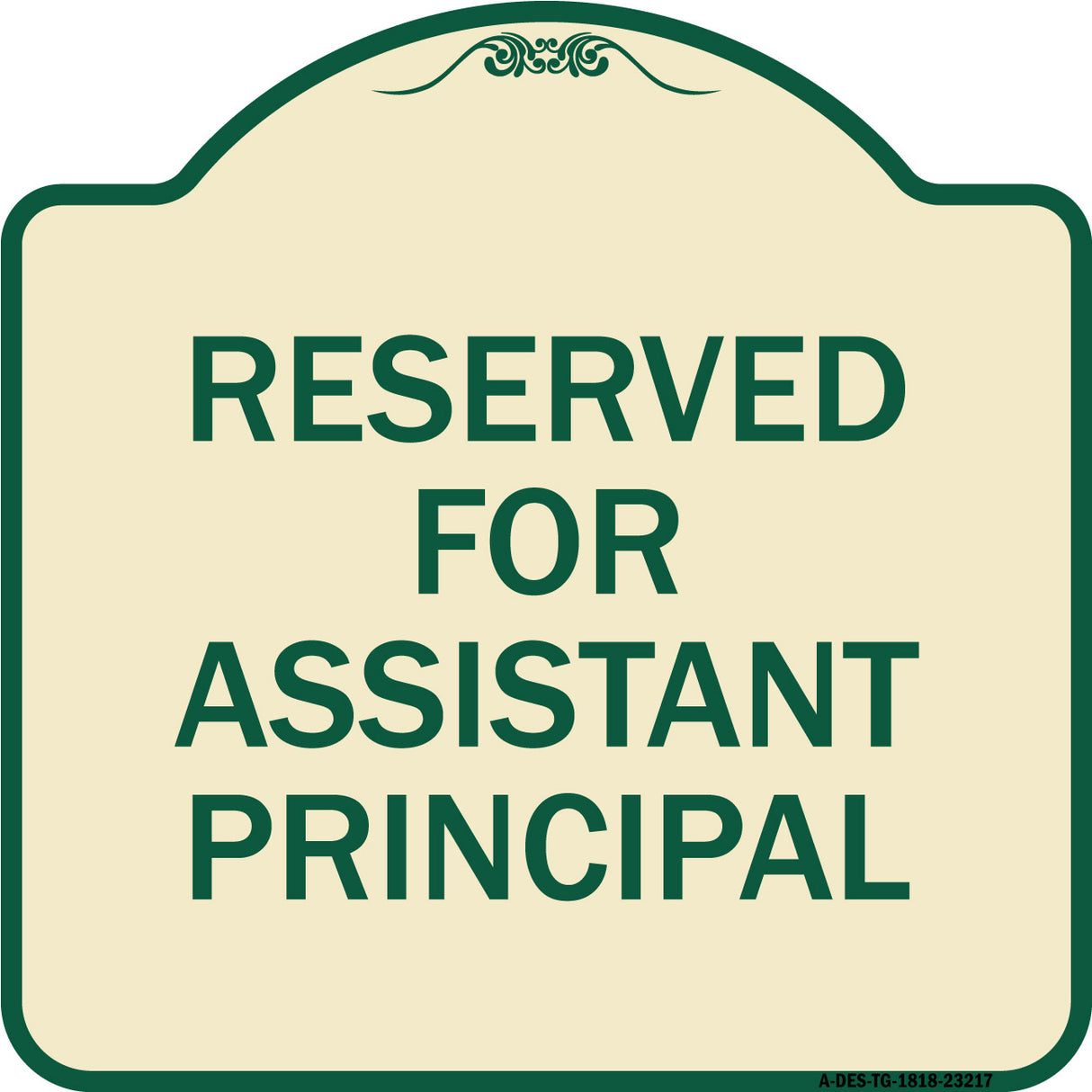 Reserved for Assistant Principal