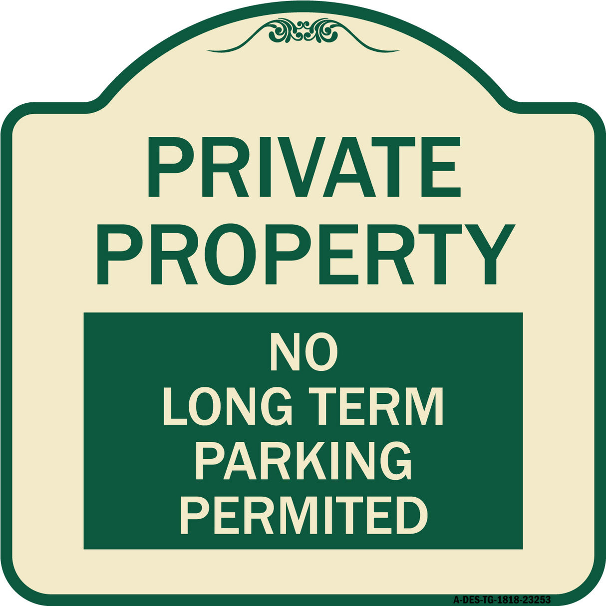 Private Property - No Long-Term Parking Permitted