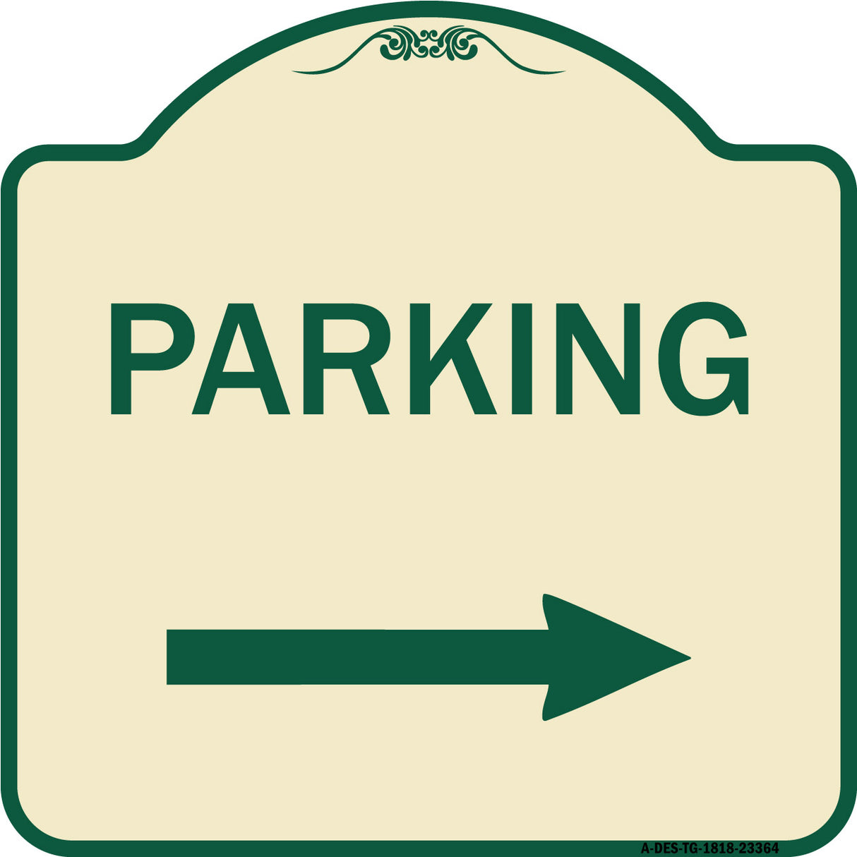 Parking Sign (Right Arrow)