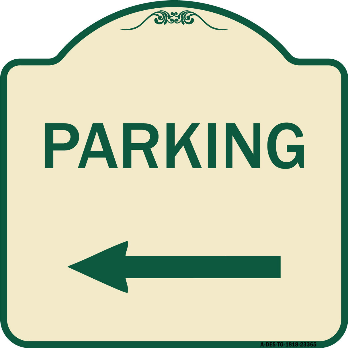 Parking Sign (Left Arrow)