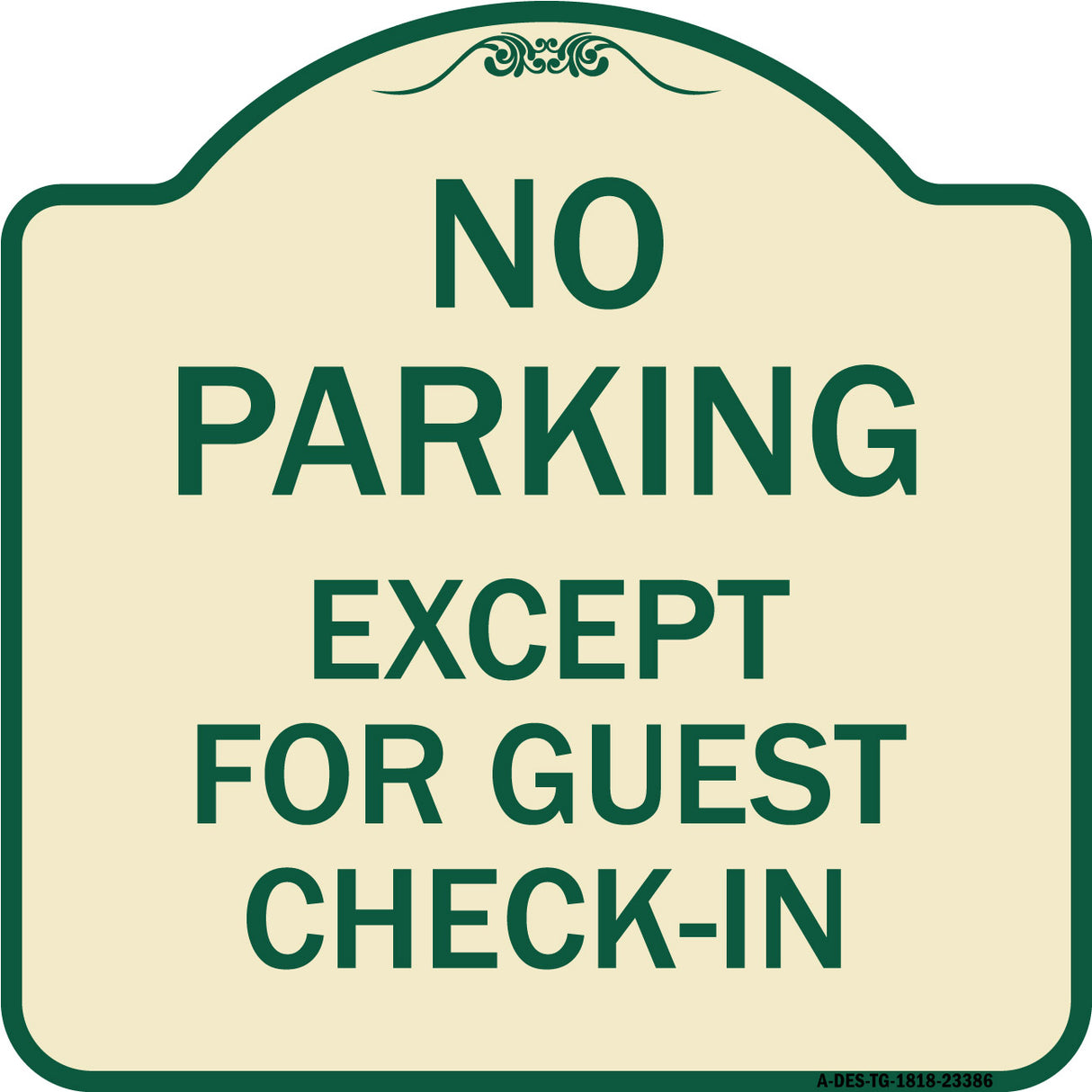 Parking Reserved for Guests Only