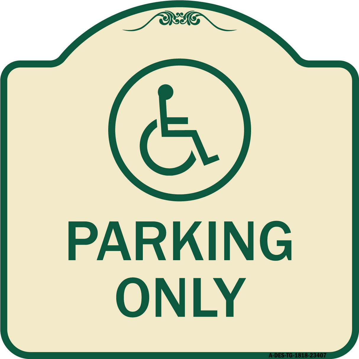 Parking Only (With New Access Symbol)