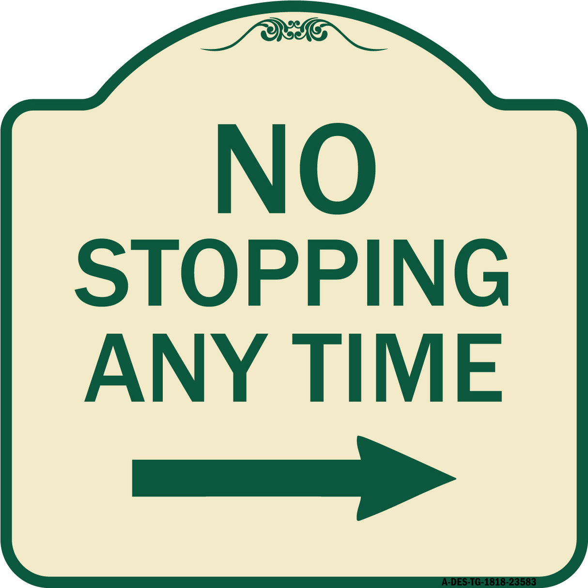 No Stopping Anytime with Arrow (Right)