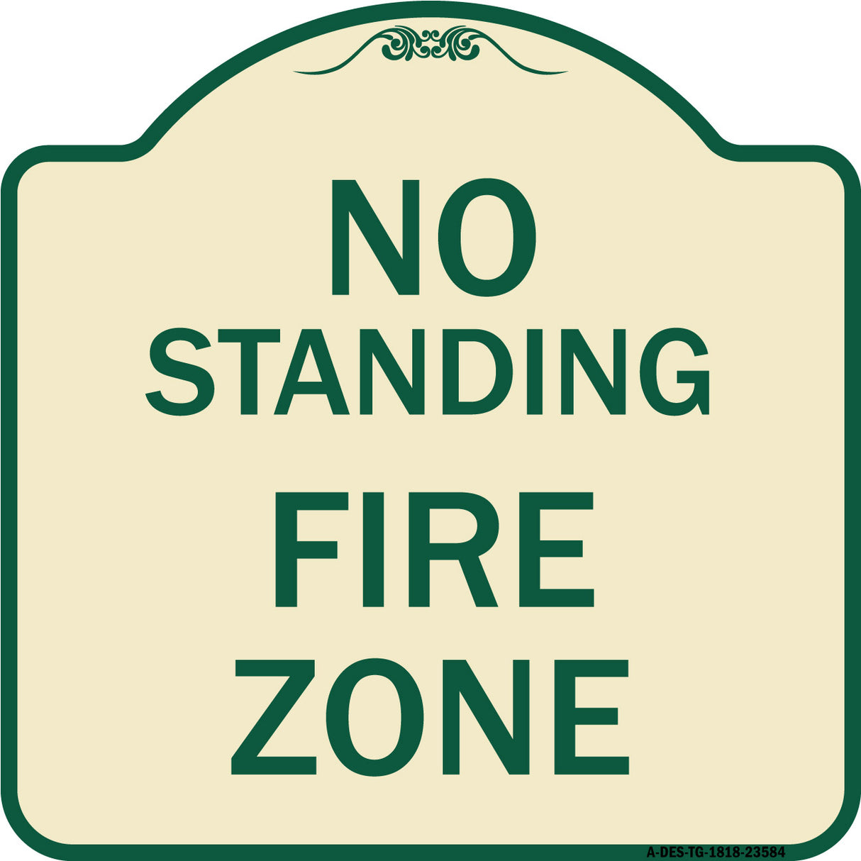 No Standing Fire Zone