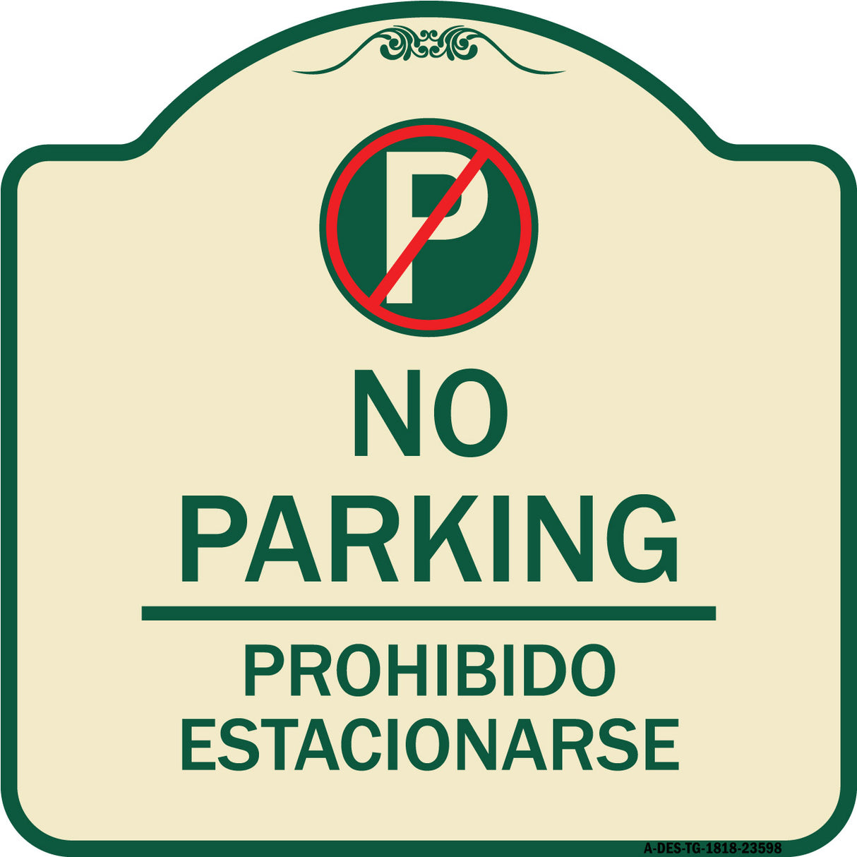 No Parking Prohibido Estacionar (No Parking Symbol)