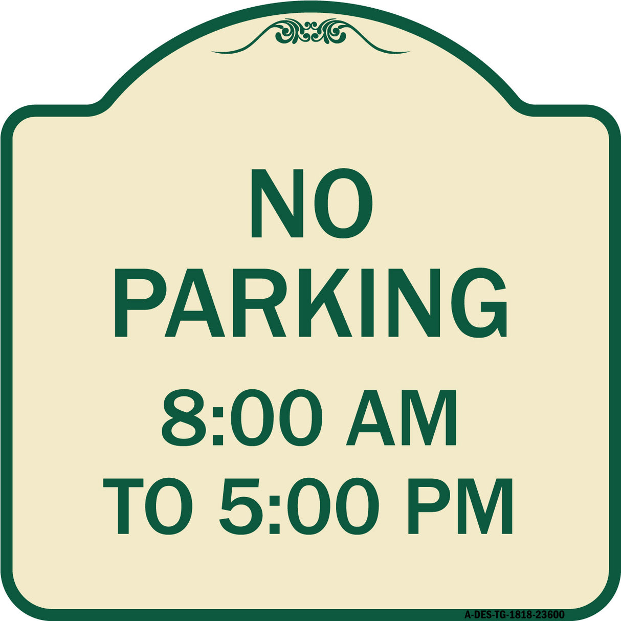 No Parking 8-00 Am to 5-00 Pm
