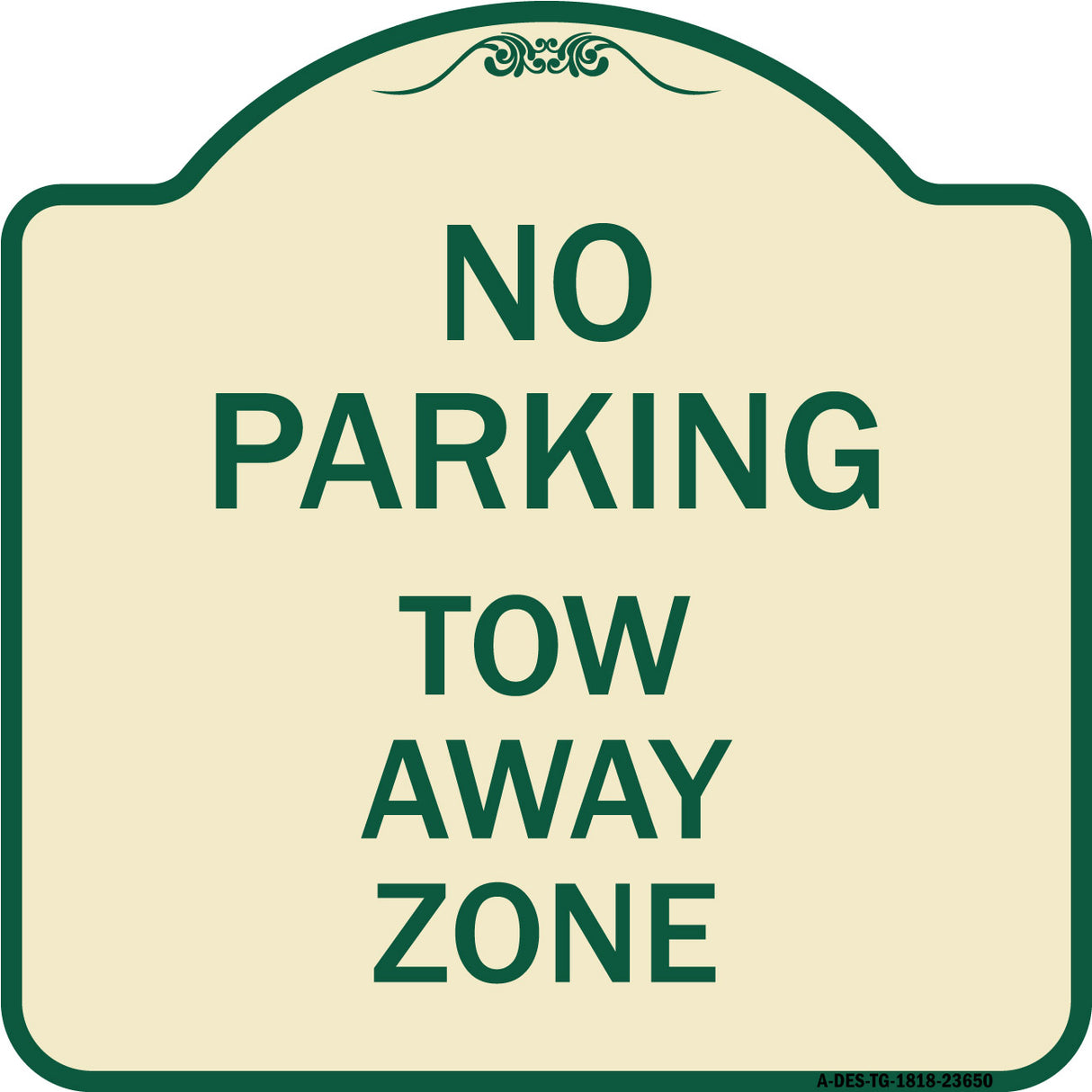No Parking Tow Away Zone
