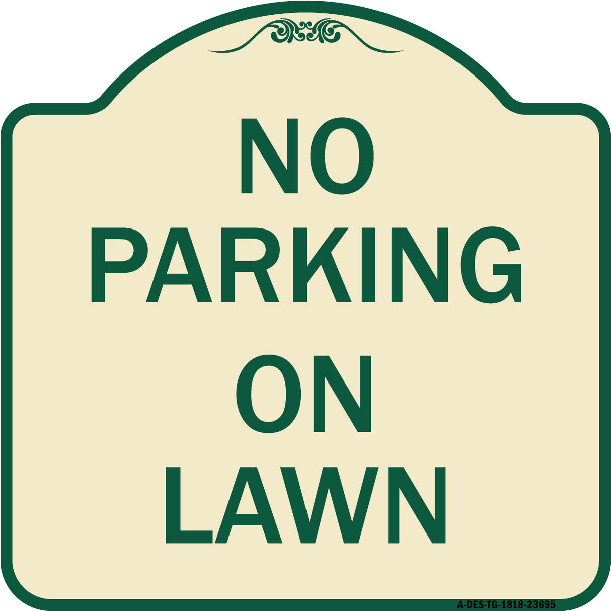 No Parking on Lawn
