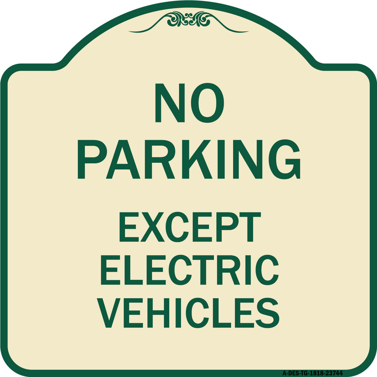 No Parking Except Electric Vehicles