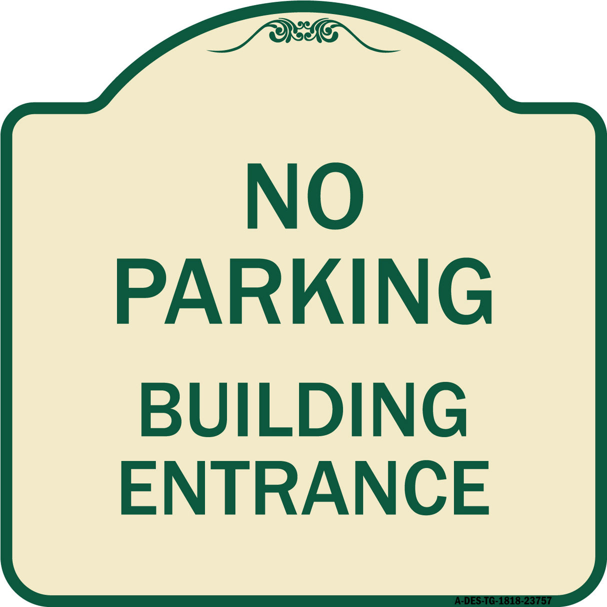No Parking Building Entrance