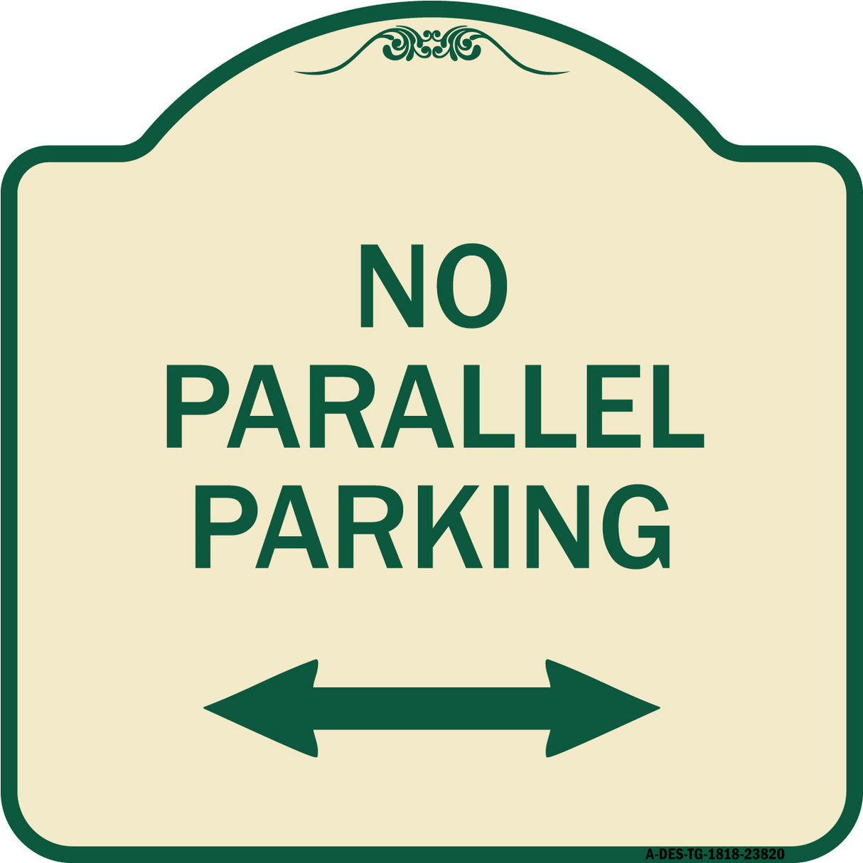 No Parallel Parking with Bidirectional Arrow