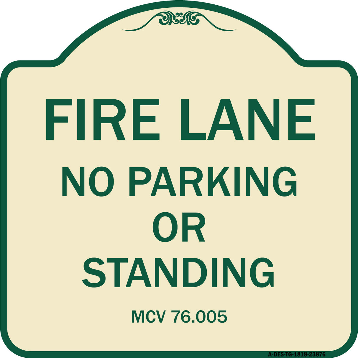 Michigan Fire Lane No Parking or Standing