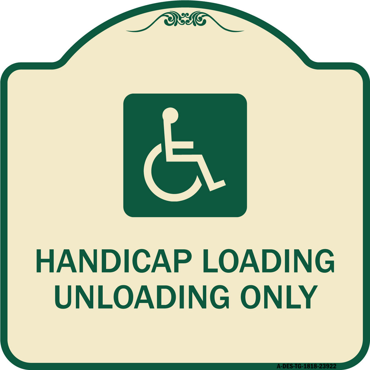 Handicap Loading Unloading Only (With Handicap Symbol)