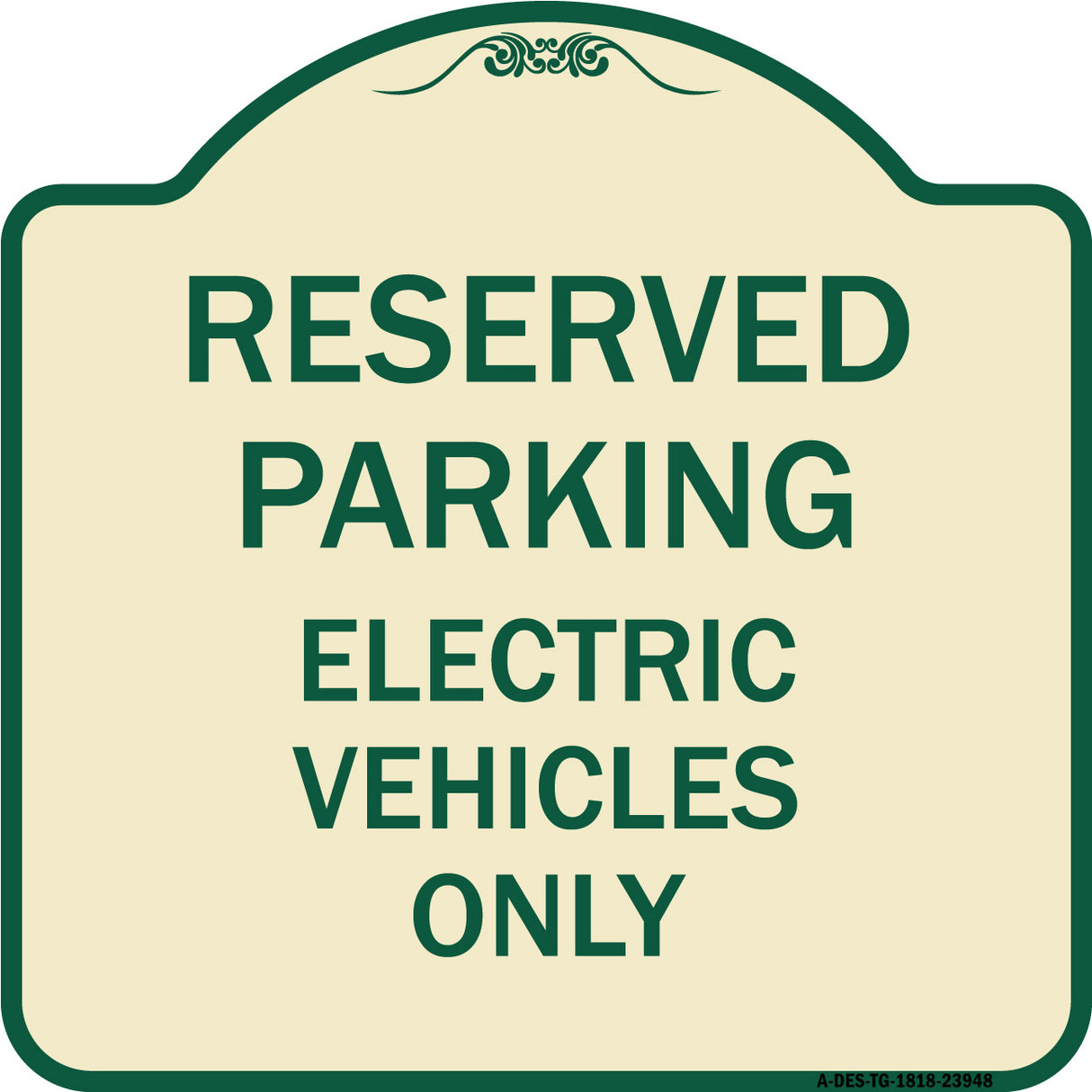 For Electrical Cars Reserved Parking - Electric Vehicles Only