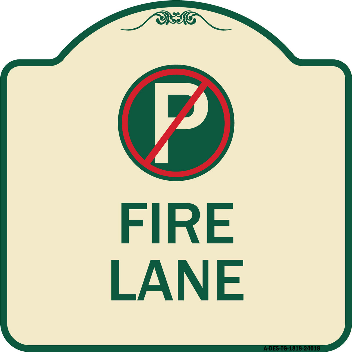 Fire Lane (No Parking Symbol)