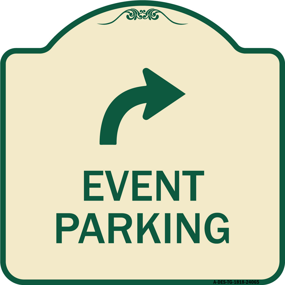 Event Parking Only (With Upper Right Arrow)