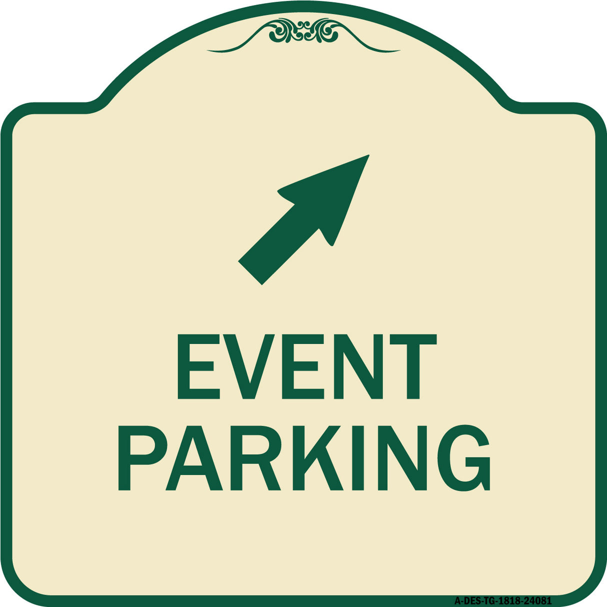 Event Parking (Up Right Arrow Symbol)