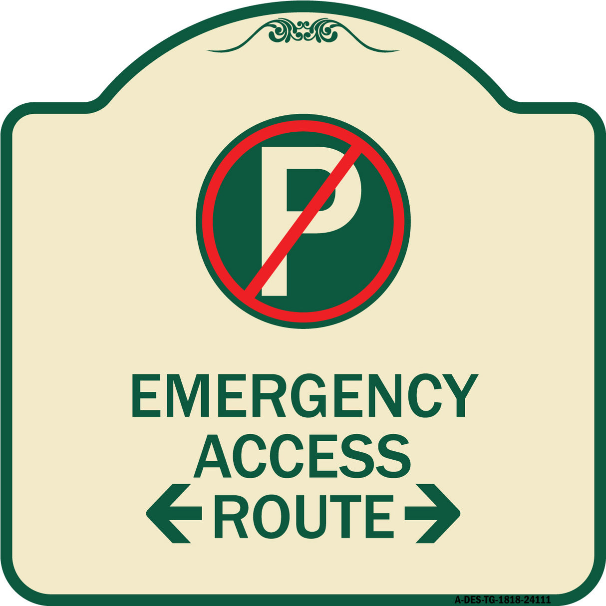Emergency Access Route (With Bidirectional Arrow)