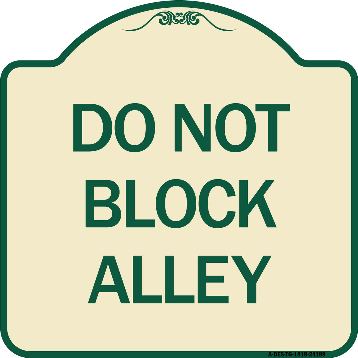 Do Not Block Alley
