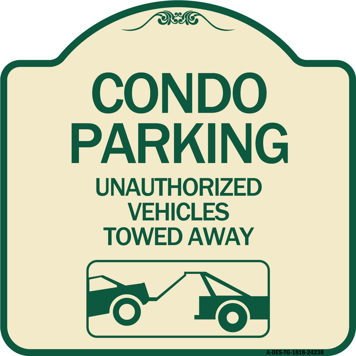 Condo Parking - Unauthorized Vehicles Towed Away (With Car Tow Graphic)