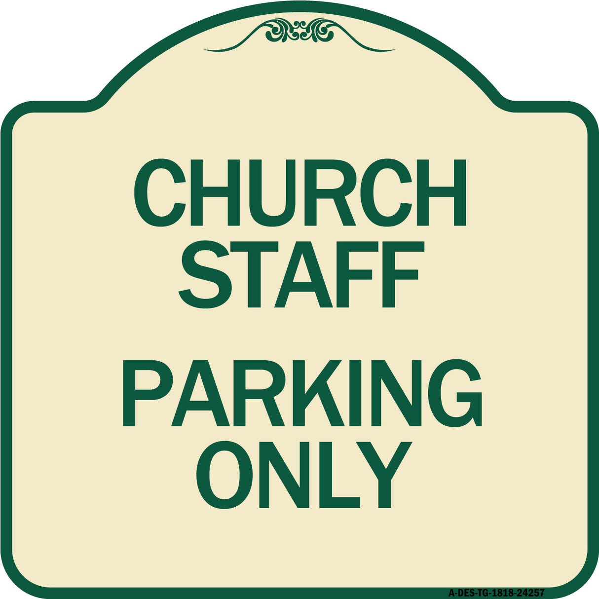 Church Staff Parking Only